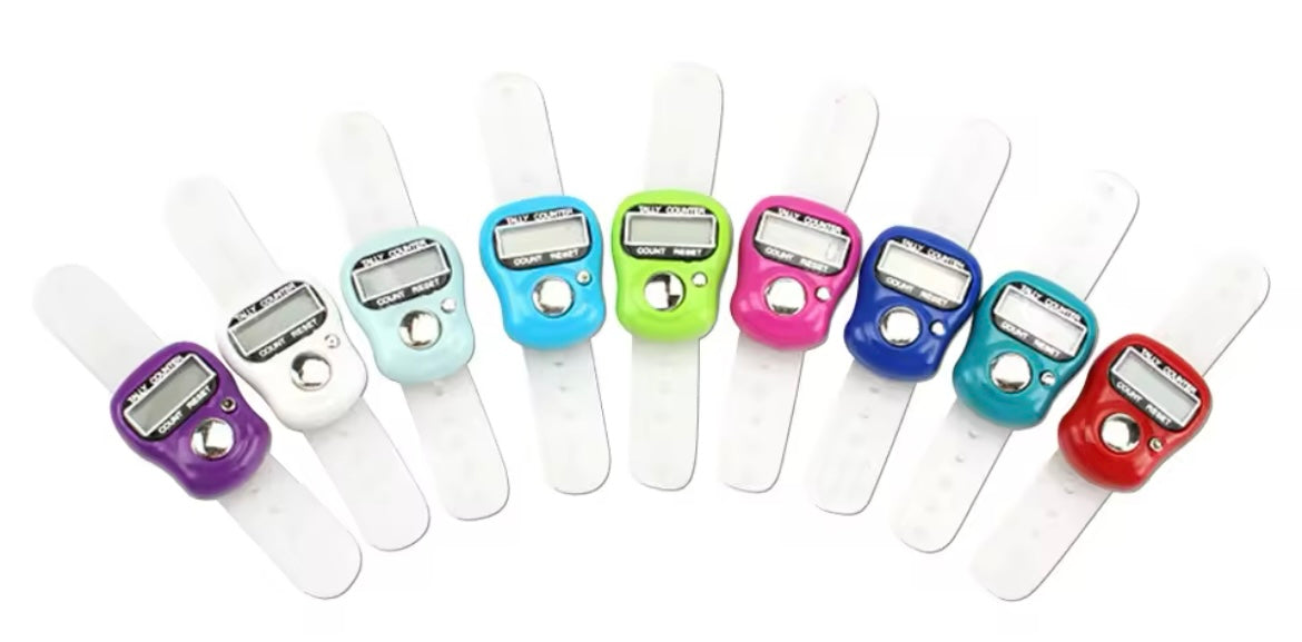 Elektronischer Fingerzähler mit LED | Tasbih Zähler - Praktisch für Gebete, Meditation und Sport