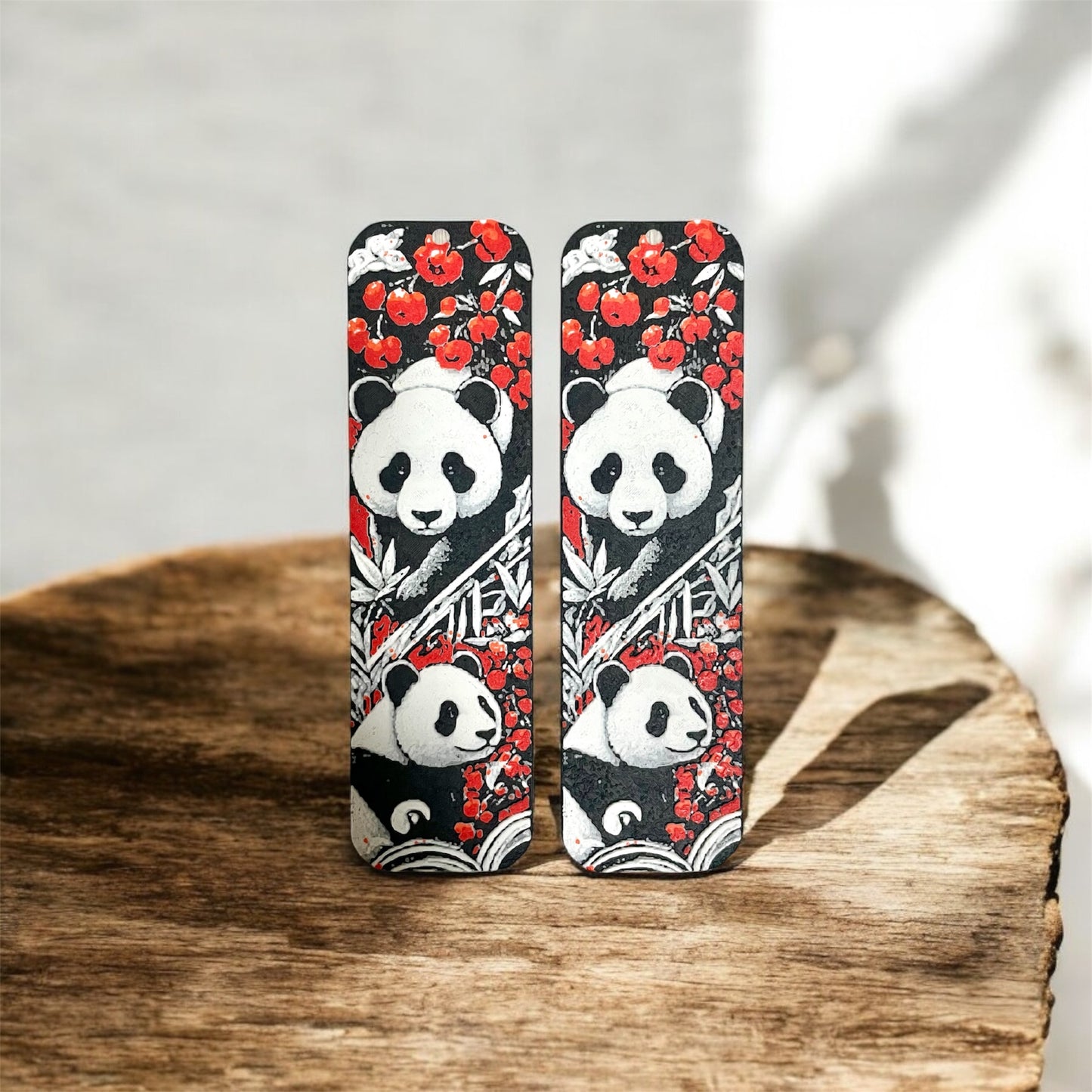Panda Blossom – 3D-gedrucktes Lesezeichen 🐼